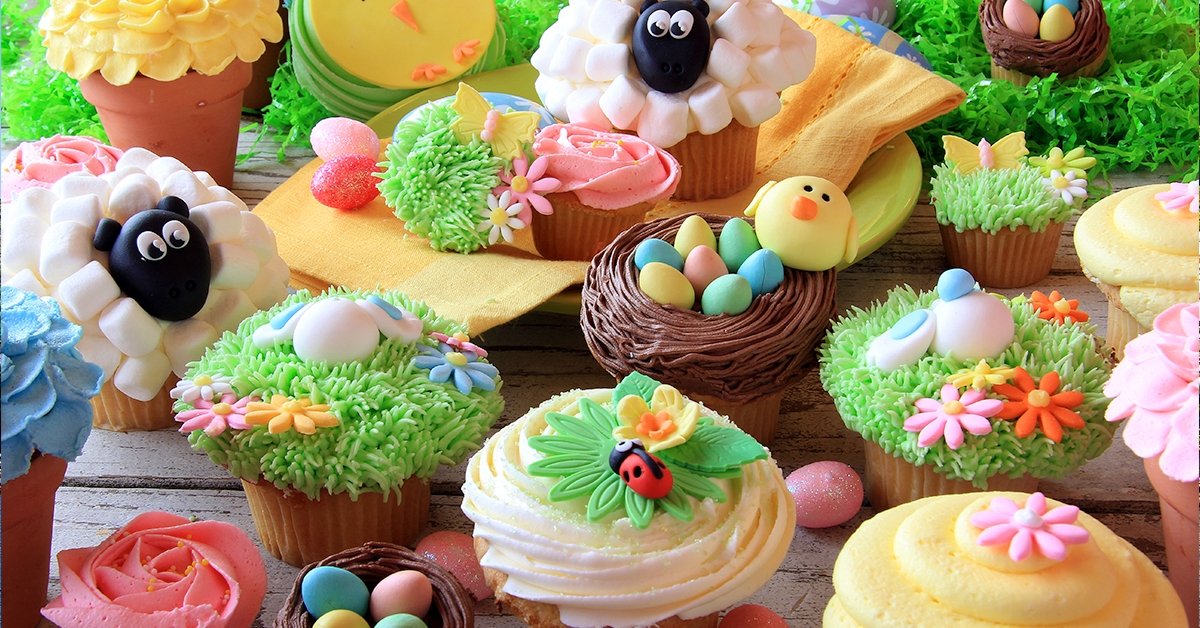 Húsvéti cupcake díszítés